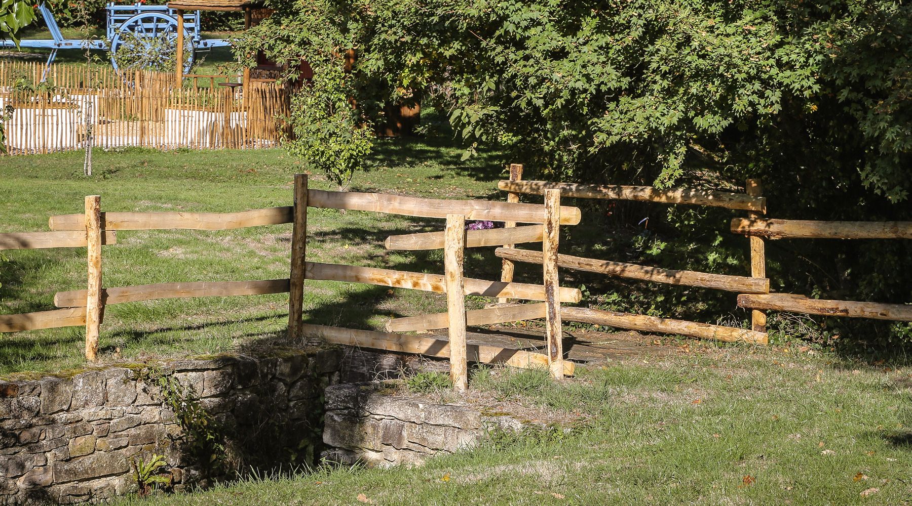 Wooden fence stake