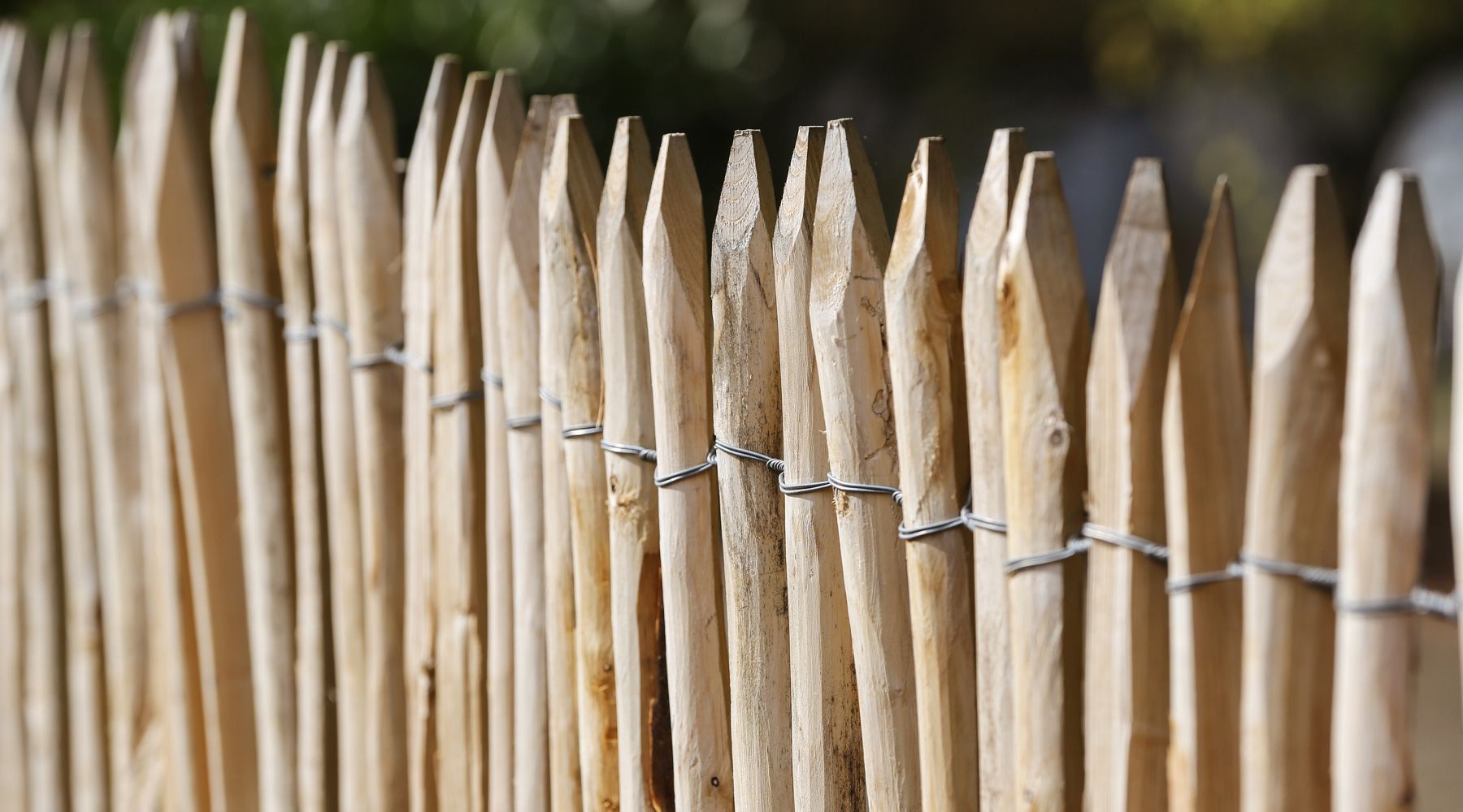 Wooden fence trellis