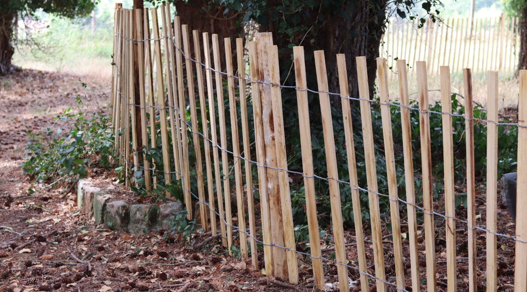 Fence Trellis – flat wood laths