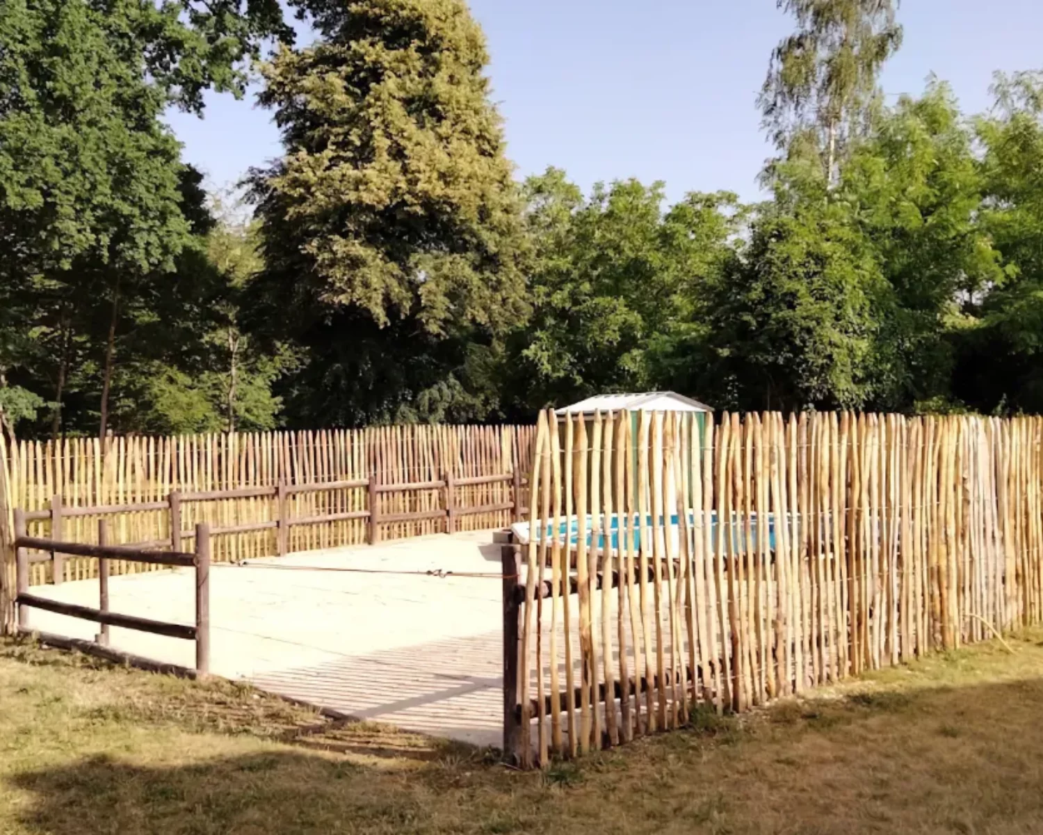 Fence Trellis - cleft poles