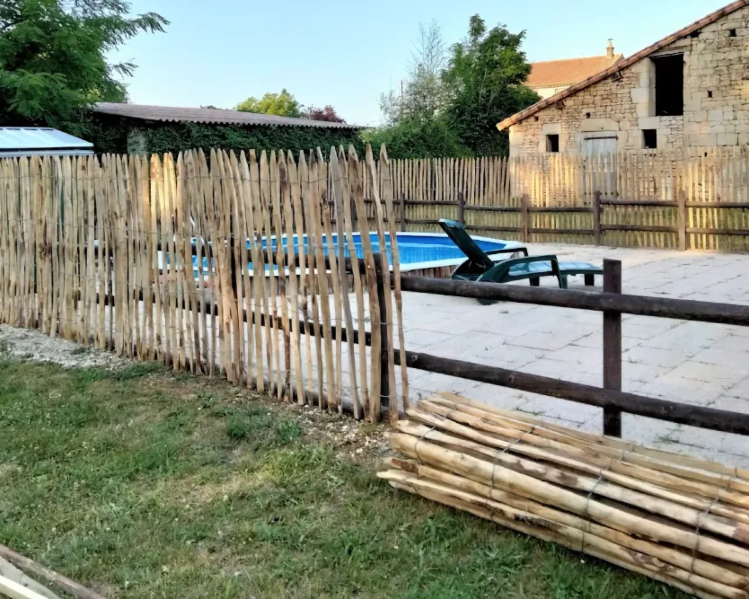 Fence Trellis - cleft poles