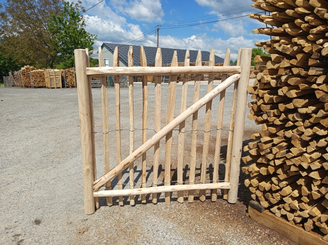Portillon en bois de châtaigner - type C