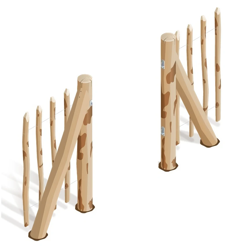 Pose d'un portillon bois